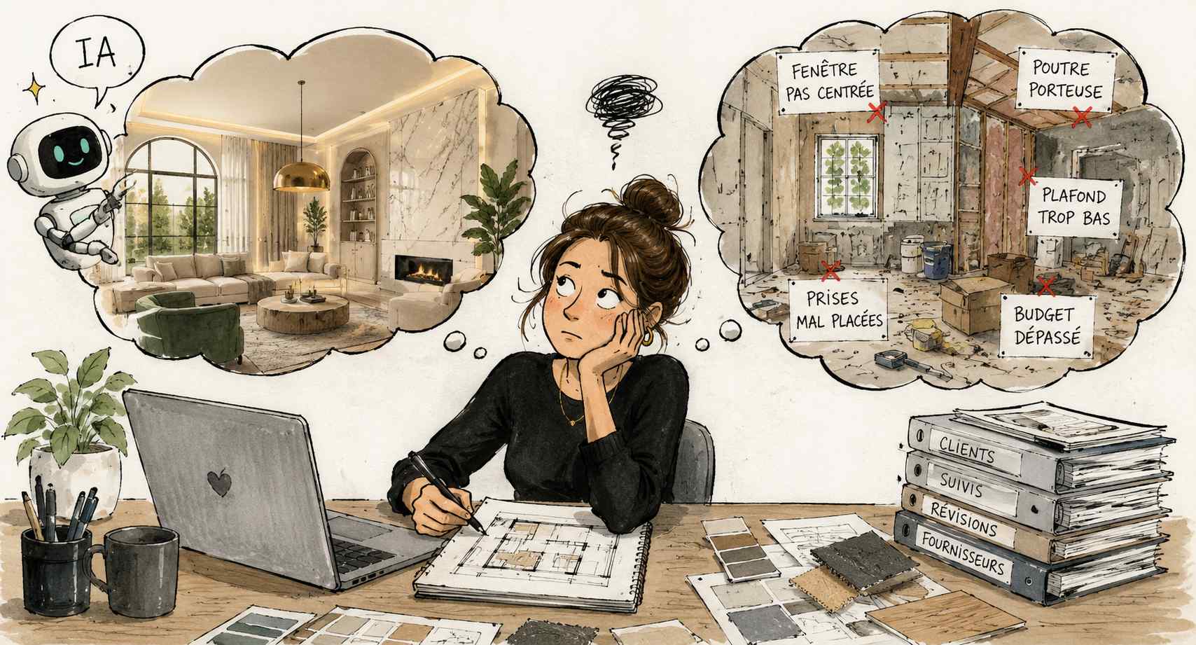 Doit-on avoir peur de l'IA en design d'intérieur? Soyons sérieux deux minutes