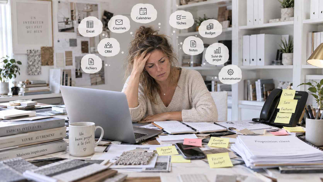Avant d’acheter un nouvel outil pour gérer ton entreprise de designer, investis dans un système efficace